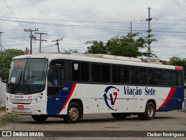 Viação Sete 013 na cidade de Teresina, Piauí, Brasil, por Cleiton Rodrigues. Número da foto: #7383631.