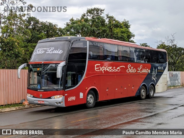 Expresso São Luiz 6890 na cidade de Brasília, Distrito Federal, Brasil, por Paulo Camillo Mendes Maria. Número da foto: #7385087.