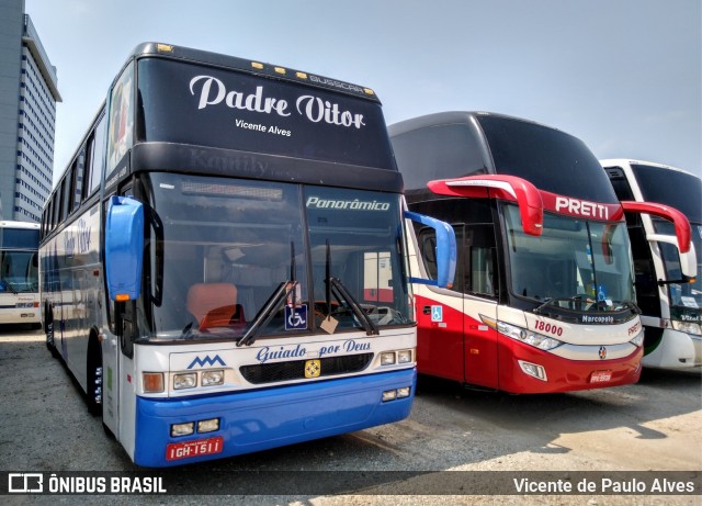 Padre Vitor Transporte e Turismo 5000 na cidade de Aparecida, São Paulo, Brasil, por Vicente de Paulo Alves. Número da foto: #7384327.
