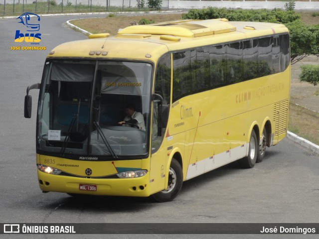 Viação Itapemirim 8835 na cidade de Aracaju, Sergipe, Brasil, por José Domingos. ID da foto: 7384881.