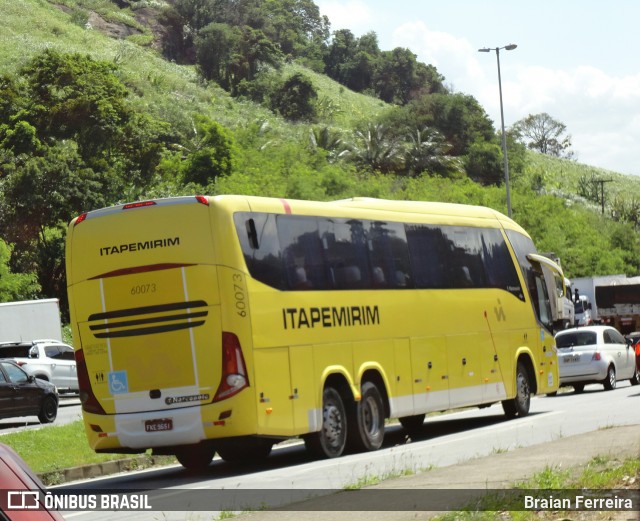 Viação Itapemirim 60073 na cidade de Viana, Espírito Santo, Brasil, por Braian Ferreira. Número da foto: #7384394.