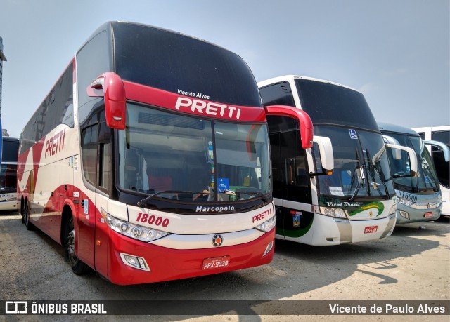 Viação Pretti 18000 na cidade de Aparecida, São Paulo, Brasil, por Vicente de Paulo Alves. Número da foto: #7384309.