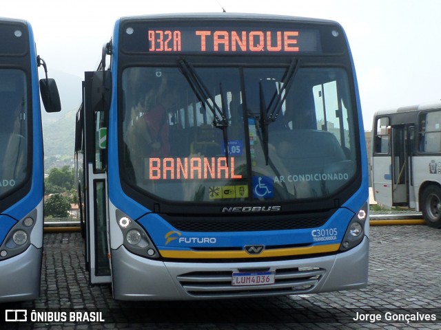 Transportes Futuro C30105 na cidade de Rio de Janeiro, Rio de Janeiro, Brasil, por Jorge Gonçalves. ID da foto: 7383996.