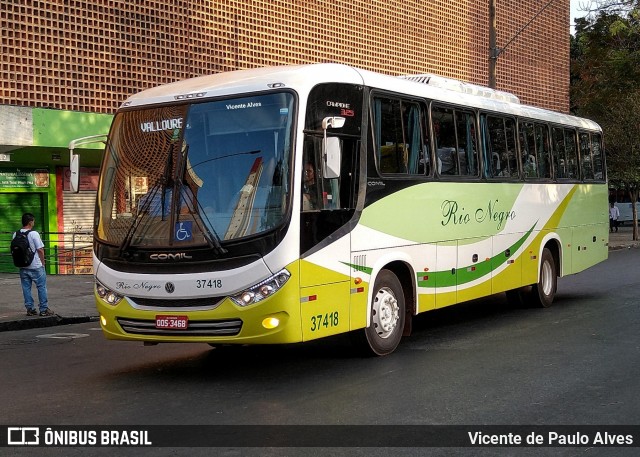 Rio Negro Fretamento e Turismo 37418 na cidade de Belo Horizonte, Minas Gerais, Brasil, por Vicente de Paulo Alves. ID da foto: 7384445.