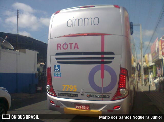 Rota Transportes Rodoviários 7795 na cidade de Tobias Barreto, Sergipe, Brasil, por Mario dos Santos Nogueira Junior. ID da foto: 7384969.