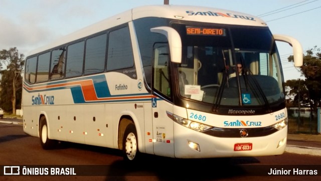 VUSC - Viação União Santa Cruz 2680 na cidade de Guaíba, Rio Grande do Sul, Brasil, por Júnior Harras. Número da foto: #7413401.