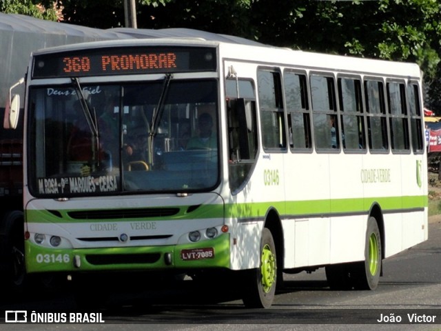 Transporte Coletivo Cidade Verde 03146 na cidade de Teresina, Piauí, Brasil, por João Victor. ID da foto: 7414469.