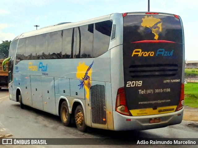 Arara Azul Transportes 2019 na cidade de Belo Horizonte, Minas Gerais, Brasil, por Adão Raimundo Marcelino. ID da foto: 7414336.