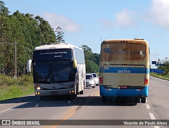 Viação Novo Horizonte 1007011 na cidade de Vitória da Conquista, Bahia, Brasil, por Vicente de Paulo Alves. ID da foto: 7414585.