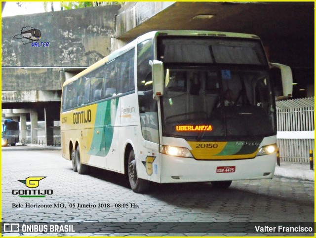 Empresa Gontijo de Transportes 20150 na cidade de Belo Horizonte, Minas Gerais, Brasil, por Valter Francisco. Número da foto: #7412905.