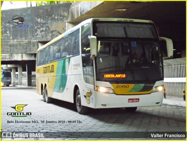 Empresa Gontijo de Transportes 20150 na cidade de Belo Horizonte, Minas Gerais, Brasil, por Valter Francisco. ID da foto: 7412905.