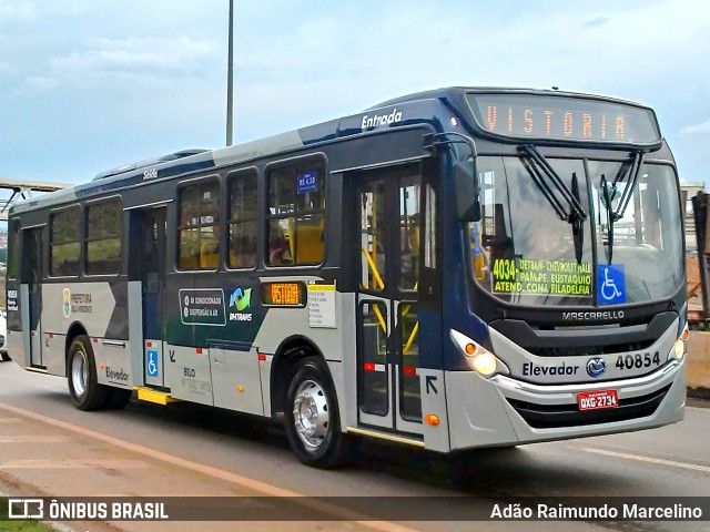 Viação Euclásio 40854 na cidade de Belo Horizonte, Minas Gerais, Brasil, por Adão Raimundo Marcelino. ID da foto: 7414214.