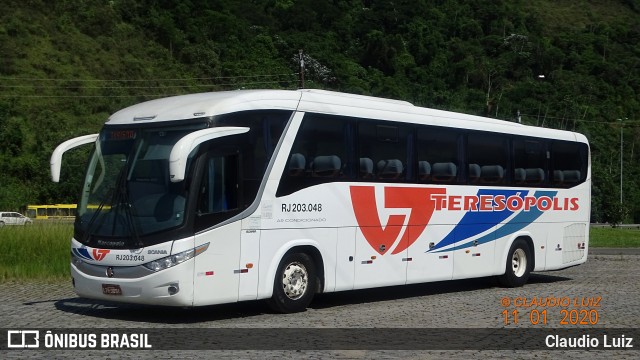 Viação Teresópolis RJ 203.048 na cidade de Guapimirim, Rio de Janeiro, Brasil, por Claudio Luiz. Número da foto: #7417391.