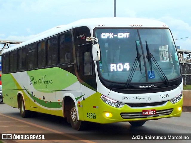 Rio Negro Fretamento e Turismo 43519 na cidade de Belo Horizonte, Minas Gerais, Brasil, por Adão Raimundo Marcelino. ID da foto: 7417085.