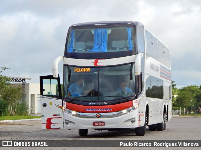 Expresso Embaixador 423 na cidade de Pelotas, Rio Grande do Sul, Brasil, por Paulo Ricardo  Rodrigues Villanova. ID da foto: 7417079.