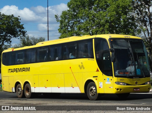 Viação Itapemirim 8801 na cidade de Teresina, Piauí, Brasil, por Ruan Silva Andrade. ID da foto: 7415093.