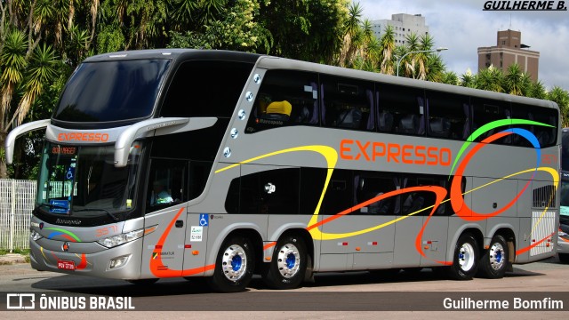 Expresso Transporte e Turismo Ltda. 3571 na cidade de Curitiba, Paraná, Brasil, por Guilherme Bomfim. ID da foto: 7419024.