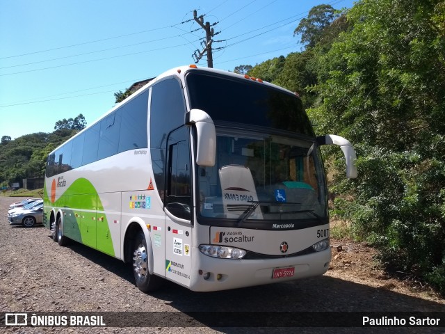 Socaltur - Sociedade de Ônibus Capivarense Ltda. 5007 na cidade de Itá, Santa Catarina, Brasil, por Paulinho Sartor. Número da foto: #7418748.