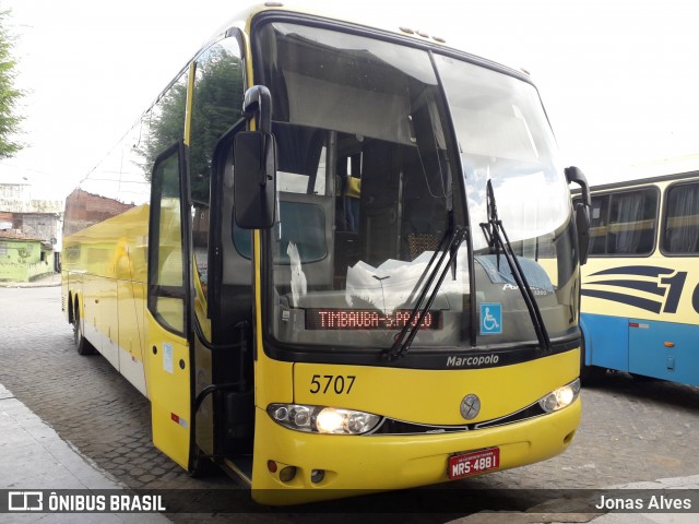 Viação Itapemirim 5707 na cidade de Timbaúba, Pernambuco, Brasil, por Jonas Alves. Número da foto: #7422511.