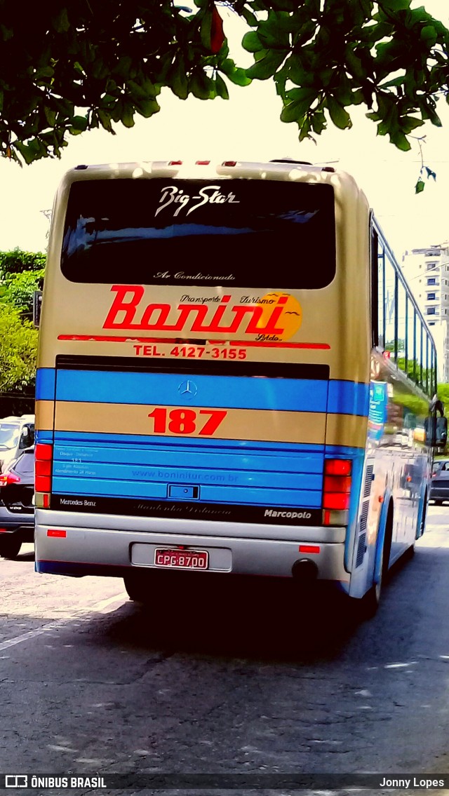 Transporte e Turismo Bonini 187 na cidade de Guarujá, São Paulo, Brasil, por Jonny Lopes. Número da foto: #7422022.