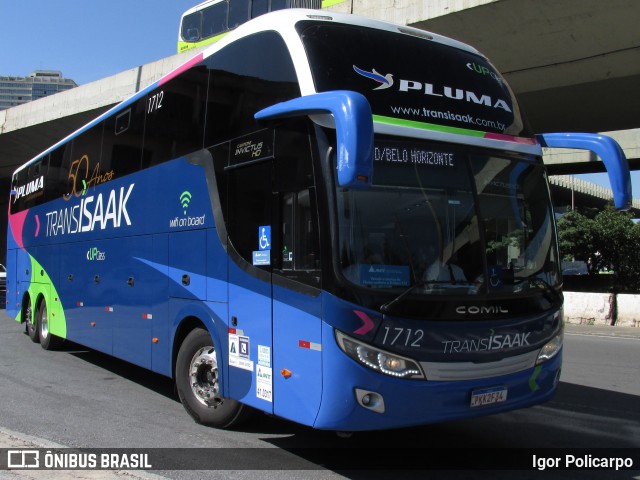 Trans Isaak Turismo 1712 na cidade de Belo Horizonte, Minas Gerais, Brasil, por Igor Policarpo. ID da foto: 7423021.