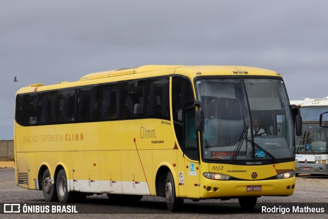 Viação Itapemirim 8657 na cidade de Vitória da Conquista, Bahia, Brasil, por Rodrigo Matheus. Número da foto: #7421636.