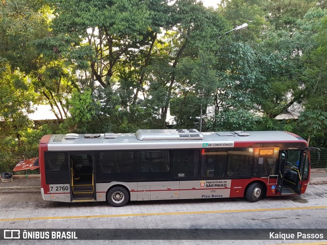 Viação Campo Belo 7 2760 na cidade de São Paulo, São Paulo, Brasil, por Kaique Passos. Número da foto: #7421057.