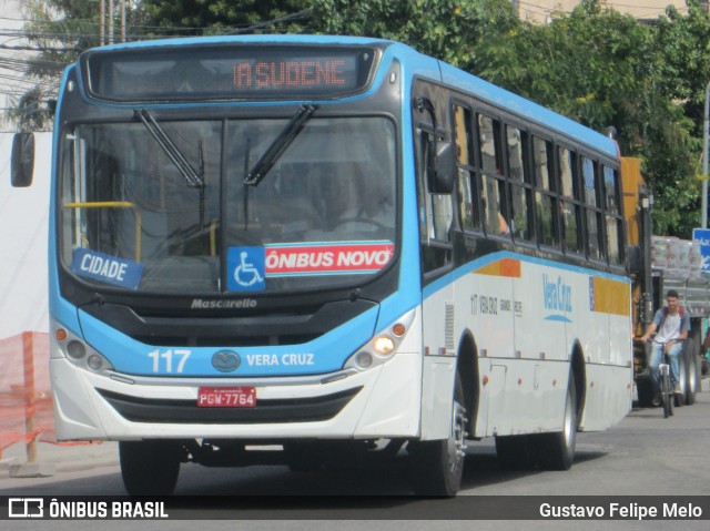 Expresso Vera Cruz 117 na cidade de Recife, Pernambuco, Brasil, por Gustavo Felipe Melo. Número da foto: #7421114.