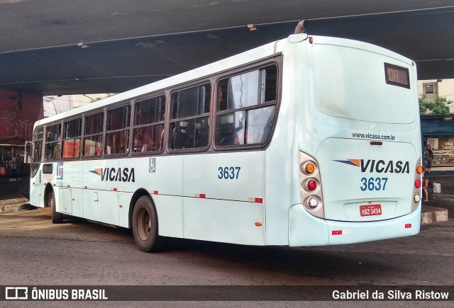 VICASA - Viação Canoense S.A. 3637 na cidade de Porto Alegre, Rio Grande do Sul, Brasil, por Gabriel da Silva Ristow. ID da foto: 7421741.