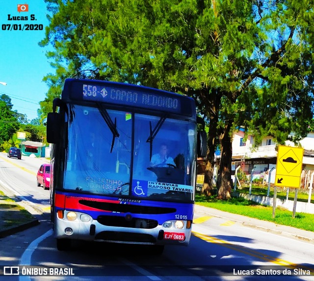 Auto Viação Bragança Metropolitana > Viação Raposo Tavares 12.015 na cidade de São Paulo, São Paulo, Brasil, por Lucas Santos da Silva. ID da foto: 7420183.