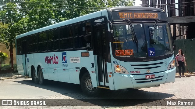 Empresa de Transporte Coletivo Viamão 8210 na cidade de Viamão, Rio Grande do Sul, Brasil, por Max Ramos. ID da foto: 7422577.