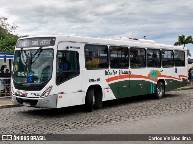 Viação Montes Brancos RJ 196.017 na cidade de Cabo Frio, Rio de Janeiro, Brasil, por Carlos Vinícios lima. ID da foto: 7422565.