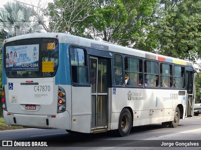 Viação Redentor C47870 na cidade de Rio de Janeiro, Rio de Janeiro, Brasil, por Jorge Gonçalves. Número da foto: #7421538.