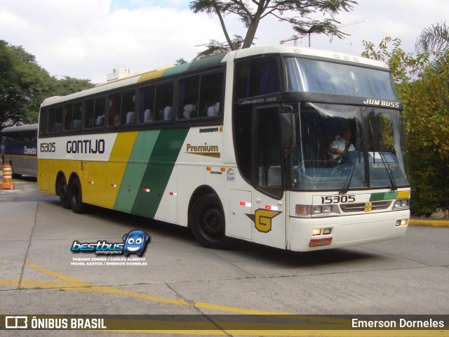 Empresa Gontijo de Transportes 15305 na cidade de São Paulo, São Paulo, Brasil, por Emerson Dorneles. ID da foto: 7420634.