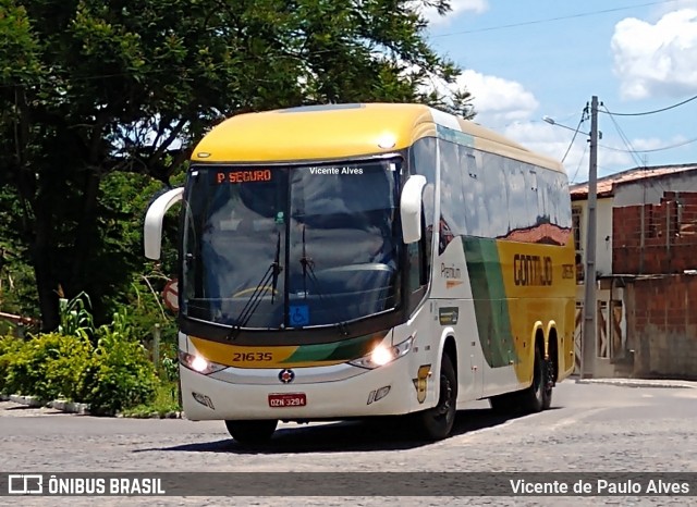 Empresa Gontijo de Transportes 21635 na cidade de Itapetinga, Bahia, Brasil, por Vicente de Paulo Alves. Número da foto: #7422546.