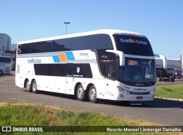 VUSC - Viação União Santa Cruz 3400 na cidade de Santa Cruz do Sul, Rio Grande do Sul, Brasil, por Ricardo Manoel Limberger Carvalho. ID da foto: 7422148.