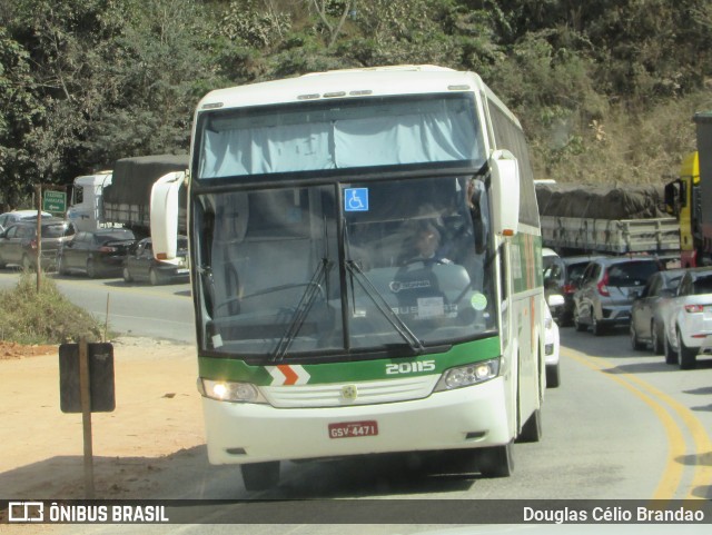 Empresa Gontijo de Transportes 20115 na cidade de Antônio Dias, Minas Gerais, Brasil, por Douglas Célio Brandao. ID da foto: 7423798.