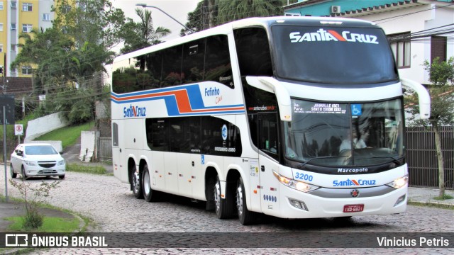 VUSC - Viação União Santa Cruz 3200 na cidade de Joinville, Santa Catarina, Brasil, por Vinicius Petris. ID da foto: 7424220.