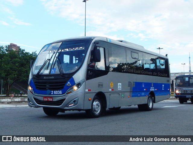 Transcooper > Norte Buss 2 6036 na cidade de São Paulo, São Paulo, Brasil, por André Luiz Gomes de Souza. ID da foto: 7426530.