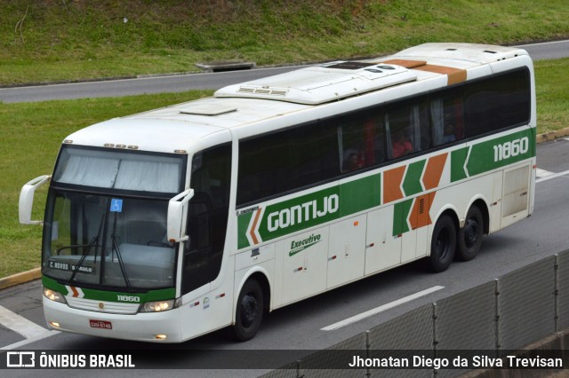 Empresa Gontijo de Transportes 11860 na cidade de Lavrinhas, São Paulo, Brasil, por Jhonatan Diego da Silva Trevisan. ID da foto: 7427069.