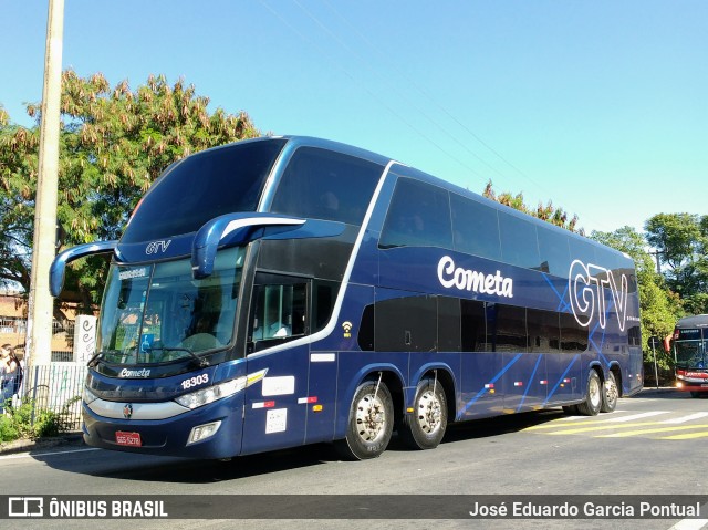 Viação Cometa 18303 na cidade de Campinas, São Paulo, Brasil, por José Eduardo Garcia Pontual. Número da foto: #7427128.