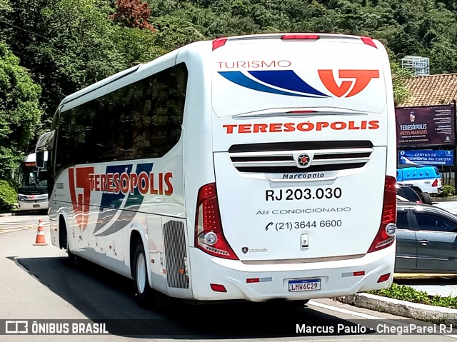 Viação Teresópolis RJ 203.030 na cidade de Teresópolis, Rio de Janeiro, Brasil, por Marcus Paulo - ChegaParei RJ. Número da foto: #7425061.