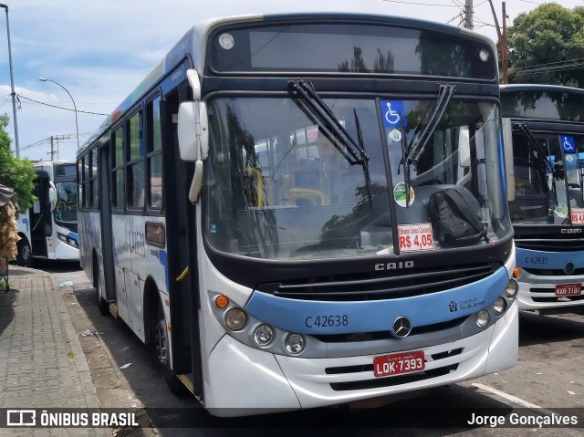 Viação Acari C42638 na cidade de Rio de Janeiro, Rio de Janeiro, Brasil, por Jorge Gonçalves. ID da foto: 7423653.