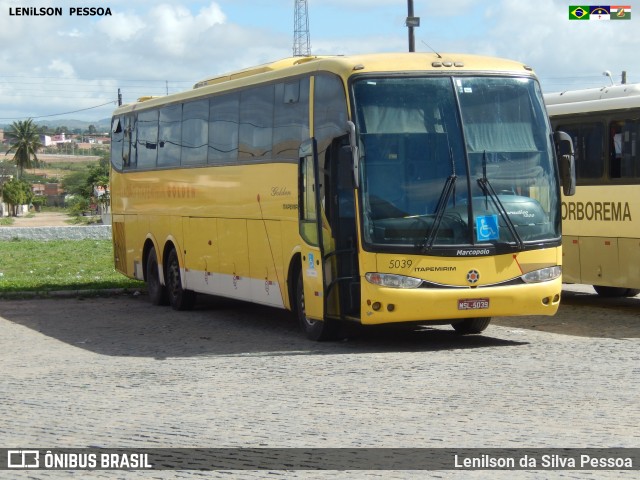 Viação Itapemirim 5039 na cidade de Caruaru, Pernambuco, Brasil, por Lenilson da Silva Pessoa. ID da foto: 7426603.