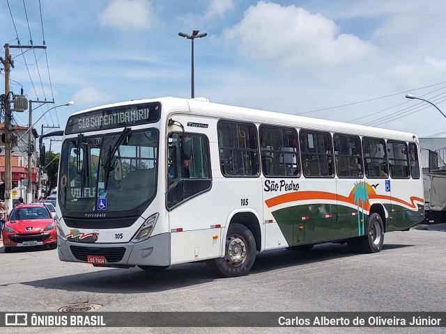 Viação São Pedro da Aldeia 105 na cidade de São Pedro da Aldeia, Rio de Janeiro, Brasil, por Carlos Alberto de Oliveira Júnior. ID da foto: 7424981.