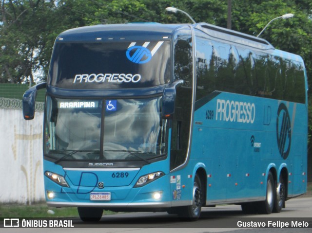 Auto Viação Progresso 6289 na cidade de Recife, Pernambuco, Brasil, por Gustavo Felipe Melo. Número da foto: #7423954.