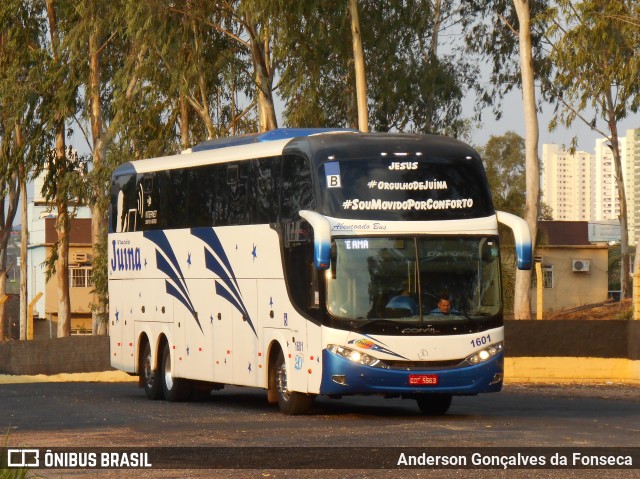 Viação Juína 1601 na cidade de Cuiabá, Mato Grosso, Brasil, por Anderson Gonçalves da Fonseca. ID da foto: 7425314.