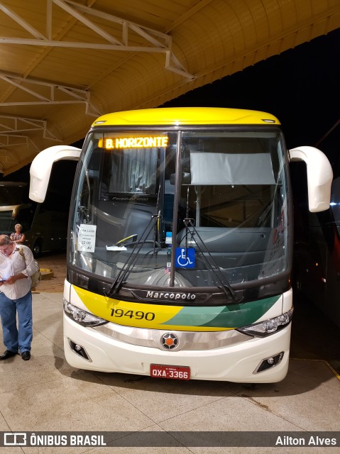 Empresa Gontijo de Transportes 19490 na cidade de Belo Horizonte, Minas Gerais, Brasil, por Ailton Alves. ID da foto: 7423854.