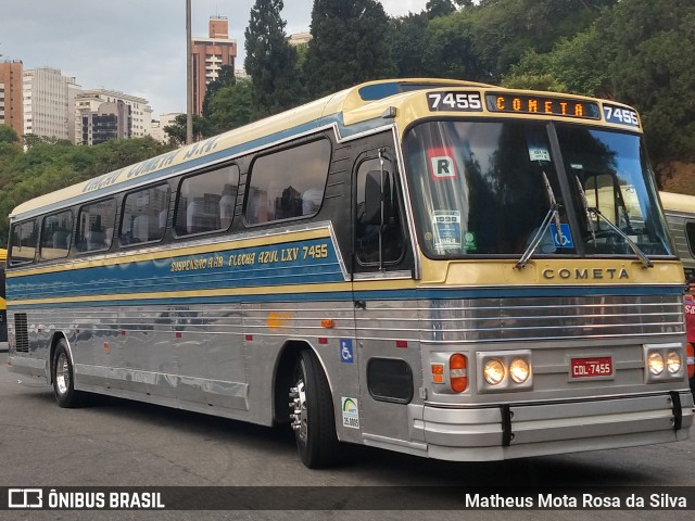 Viação Cometa 7455 na cidade de São Paulo, São Paulo, Brasil, por Matheus Mota Rosa da Silva. Número da foto: #7426061.