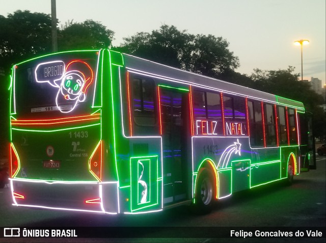 Viação Santa Brígida 1 1433 na cidade de São Paulo, São Paulo, Brasil, por Felipe Goncalves do Vale. Número da foto: #7429878.